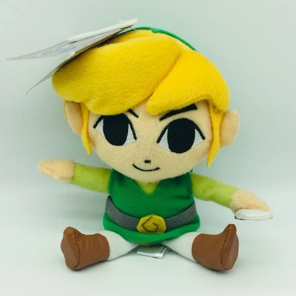 Nintendo Legend of Zelda Toon Link 7.5" Plush Figure The Phantom Hourglass 2011 - Picture 2 of 7